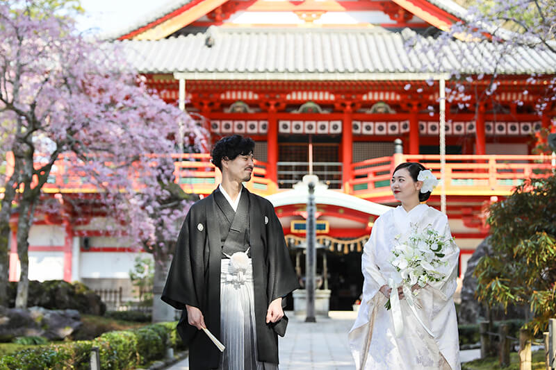 那谷寺でのフォトウェディング・前撮り