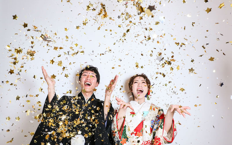 持ち出しプラン「新婦3点&新郎2点」